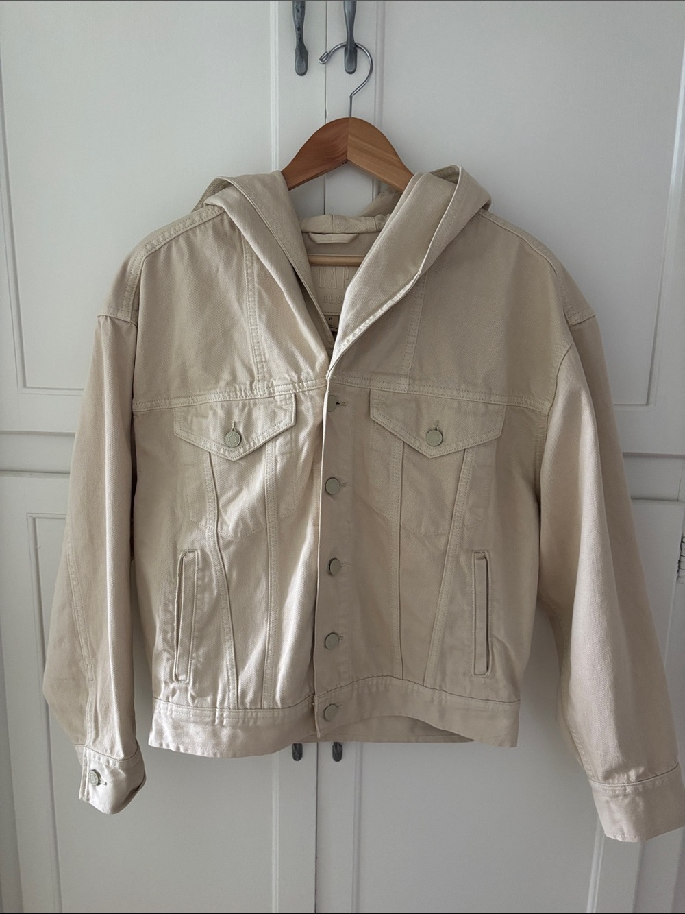 Gap X BEIS Women’s Hooded Jacket in Beige - Picture 4 of 6